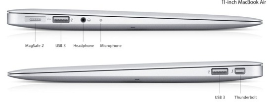 macbook air 11 ports